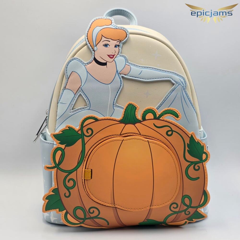 Loungefly Disney Cinderella Ballgown Pumpkin Mini Backpack New